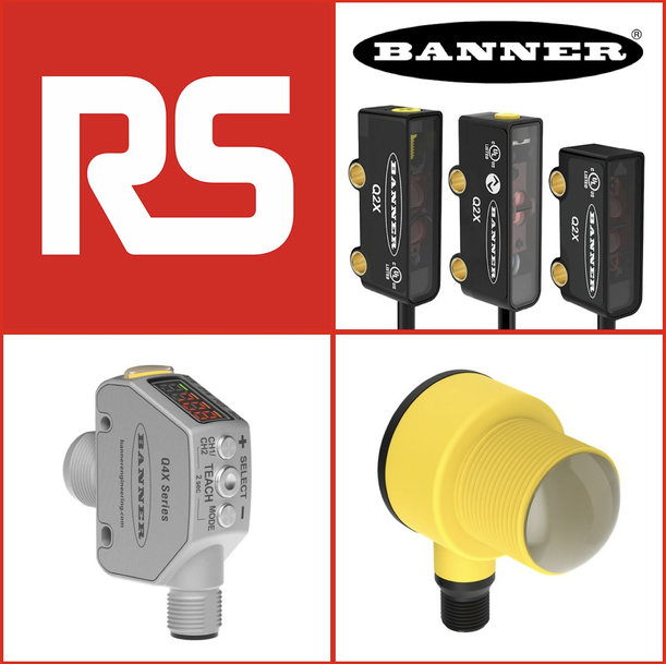 RS Offers Banner Engineering’s Extensive Portfolio of Sensor Products for Industrial Automation Applications